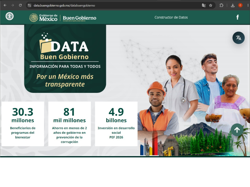Plataforma Data Buen Gobierno, sección de “Contrataciones Públicas”